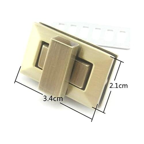 Purse Twist lock turn lock Light Gold / gunmetal / nickel / Anti bronze 2.1cm x 3.4cm