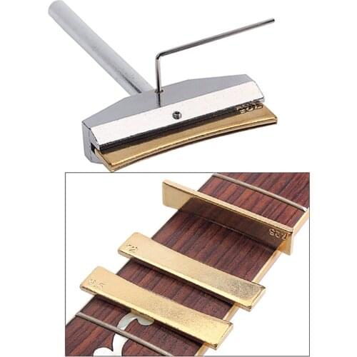 Guitar Fret Press Caul Insert Electric Guitar Repair Tools Metal Tools Gold