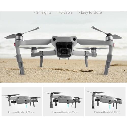 Durable Folding Landing Gear Extensions Leg for Air 2S/Mavic Air2 Height Extender Support Protector Extensions Drone Accessories