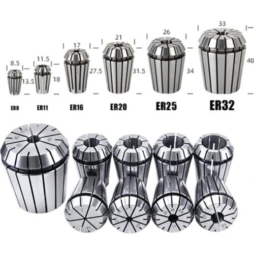 High Precision ER11 spring collet chuck for CNC milling machine spindle motor