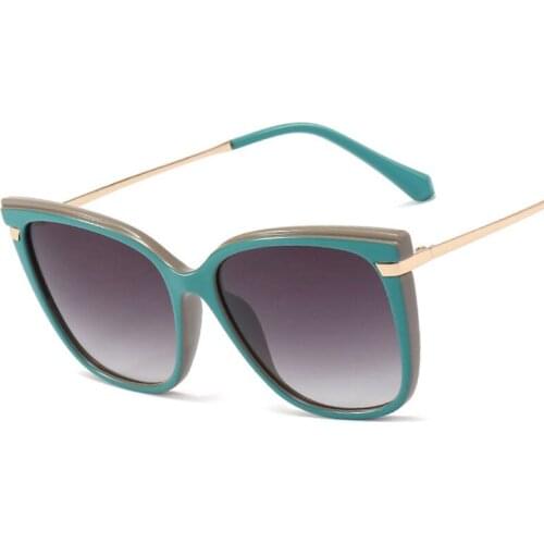 Veshion Cat Eye Gradient Lens Sunglasses Retro Men Women Fashion Shades UV400 Vintage Glasses