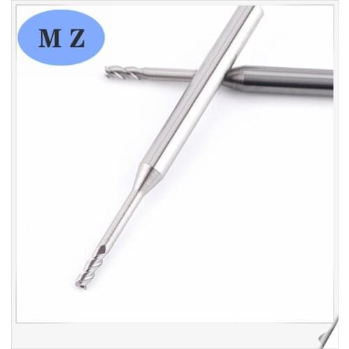 1pcs 3flute HRC55 degree solid carbide end mill long neck milling cutter flat endmill for aluminum processin cnc deep processing