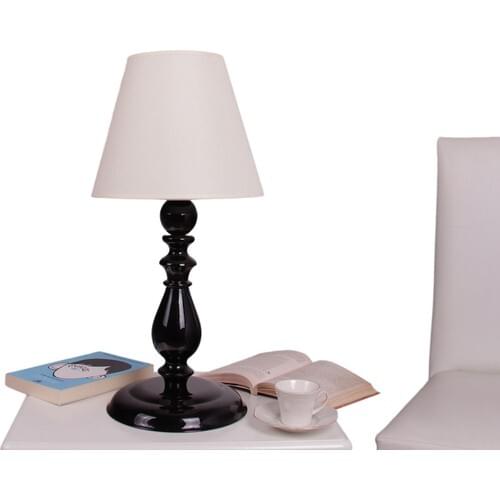 Umur Lighting Otto Black Foot White Hat Lampshade