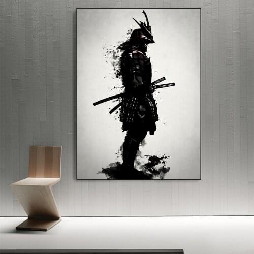 Japanese Samurai Posters HD Print on Canvas Modern Wall Art Decorative Pictures Figure Paintings for Living Room Decor No Frame