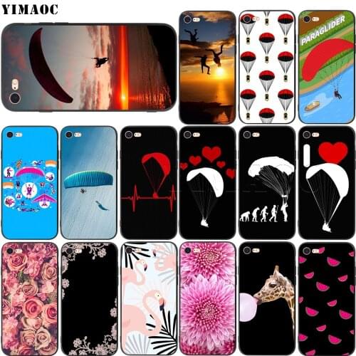 YIMAOC Paragliding Paraglider Soft Silicone Case for iPhone 11 Pro XS Max XR X 8 7 6 6S Plus 5 5s se