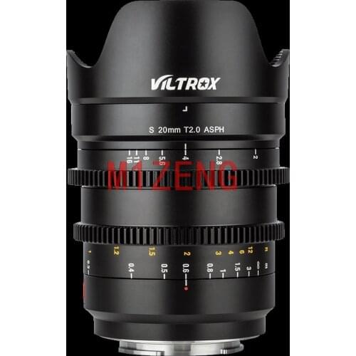 20mm T2.0 Movie cine Large Aperture Wide Angle Full Frame Manual Lens for Panasonic leica L mount Lumix S1R S1 S1H SL2 camera