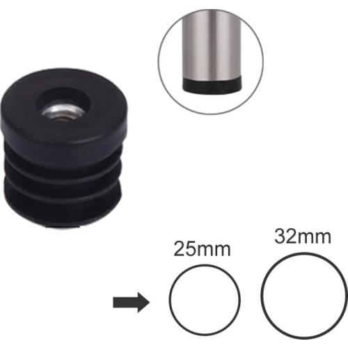 10pcs Thread Plastic Furniture Leg Plugs with nut Blanking End Caps Insert Plugs chair leg anti-slip mat 20x20mm Furniture Parts