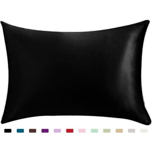 5 1PC Luxury Satin Pillowcase with Zipper (Silky Satin Pillow Case for Hair)