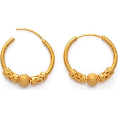 Anniyo Hawaiian Stud Earrings Women Girls Round Kiribati Earrings African Jewelry Gifts Chuuk Guam #072304