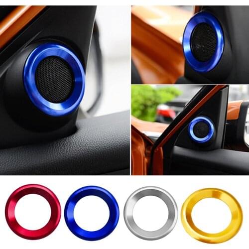 Decoration Circle Trims For 10th Gen Honda Civic A-Pillar Car Door Audio Speaker Rings Trims For Honda Civic 2016 2017 2019 2019