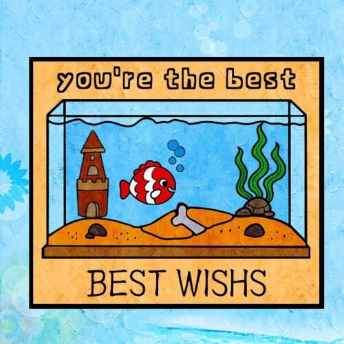 Hot sale Fish tank Transparent Clear Stamps / Silicone Seals Roller Stamp for DIY scrapbooking photo album/Card Making