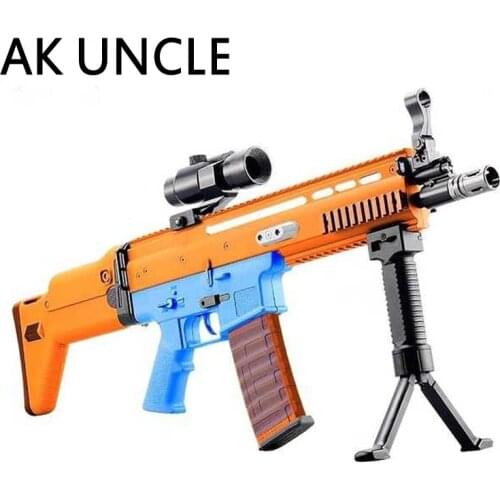 AK UNCLE WBB Jing Ming SCAR V2 Gel Ball Blasting Water Toy Gun Original Box Gel Ball Toy Gun