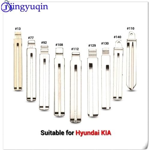 Jingyuqin HY20 TOY40 Blank For Kia Spotage RIO K2 K3 K5 For Hyundai Verna I30 IX35 HB20 Sonata Elantra Remote KD Car Key Blade