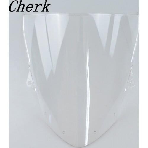 Motorcycle Clear ABS Windshield WindScreen Double Bubble For KAWASAKI Ninja ZX6R 636 09-16 15 14 13 12 11 10