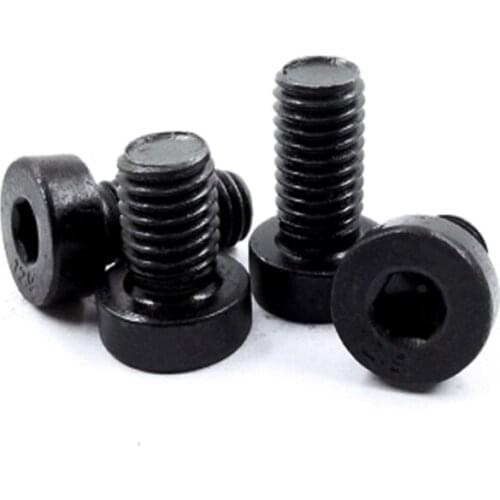 M5 Hex Socket Screw Thin Cylindrical head Bolt Black Screws DIN7984 8mm-25mm Length Grade 12.9