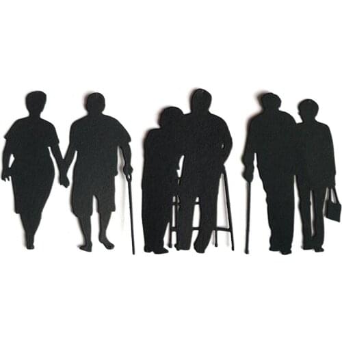 Miss Vintage Senior Couple Craft Metal Cutting Dies Scrapbook Paper Craft Knife Mould Blade Punch Stencils Die 2021