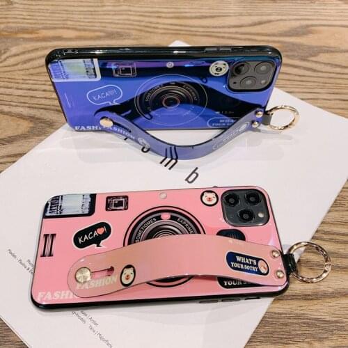 Fashion Fold Holder Silicone Case For OnePlus 5T OnePlus 6 OnePlus 6T OnePlus 7 OnePlus 7T OnePlus 7 Pro N100 Retro Camera Case