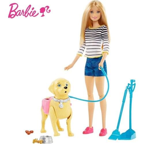 Original Barbie Doll Dog pet SetReborn Baby dolls Toys Hatching dolls Boneca Fashionista Gir Princess toys for children Gift