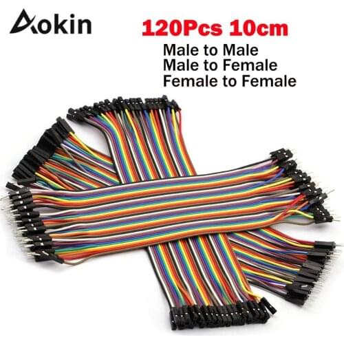 Dupont 10 centimeters from Male to Female Male Male and Female to Female Jumper Fio Dupont Cape 40 Pin for arduino DIY KIT