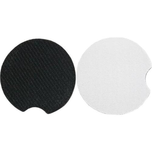 Sublimation Blanks Car Coaster DIY Car Cup Holder Coaster with Absorbent Neoprene Blank Drink Cup Mat Pad SN235