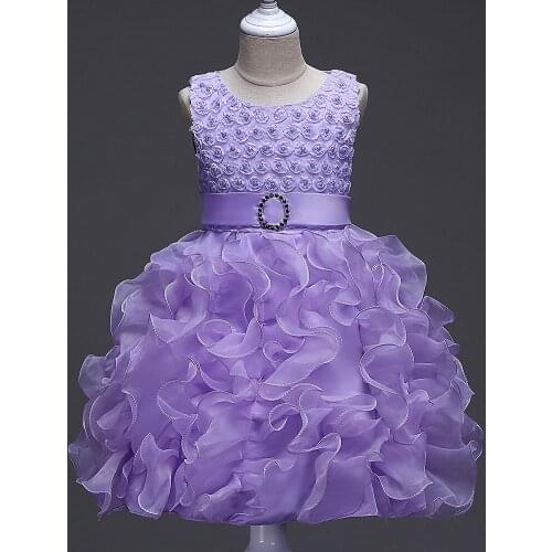 Girl Wedding Bubble Princess Dresses Flower Girl Dresses Dress For Stage Performance