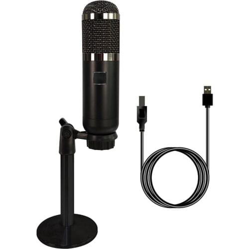 USB Microphone PC condenser DJ Mikrofon Vocals Recording Studio Mic for YouTube Tiktok V ideo Skype Chatting Game Podcast