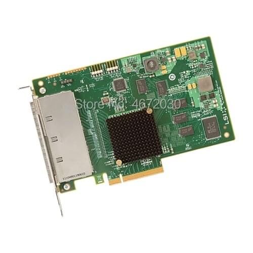 Avago LSI00276 PCI-Express 2.0 x8 SATA/SAS 9201-16e Host Bus Adapter 16-port (4x SFF-8088) External PCIe 6Gb/s controller Card