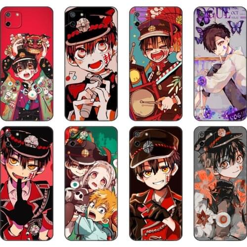 Black tpu Case For OPPO Realme C11 C20 C21 Case Back Cover Bumper Anime Toilet-Bound Hanako-kun