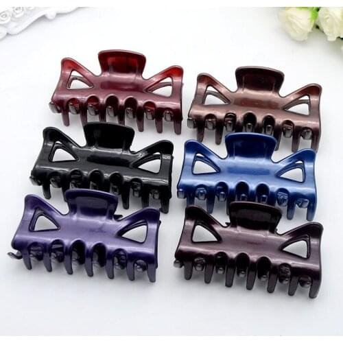 Women Hair Clip Hairpins Candy colors Women Hair Crab Hair Claws Women Make UP Washing Tool Hair Accessories