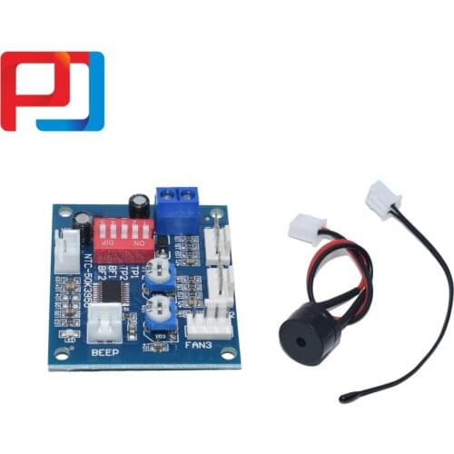 10PCS DC 12V 5A PWM PC CPU Fan Temperature Control Speed Controller Board Speed Controller Temperature Probe Buzzle