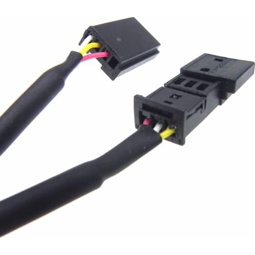 10pcs High Qualty Car Aux USB Switch Input Socket Wire 3-pin For BMW BM54 E39 E46 E53 X5 cable 147cm hot sale