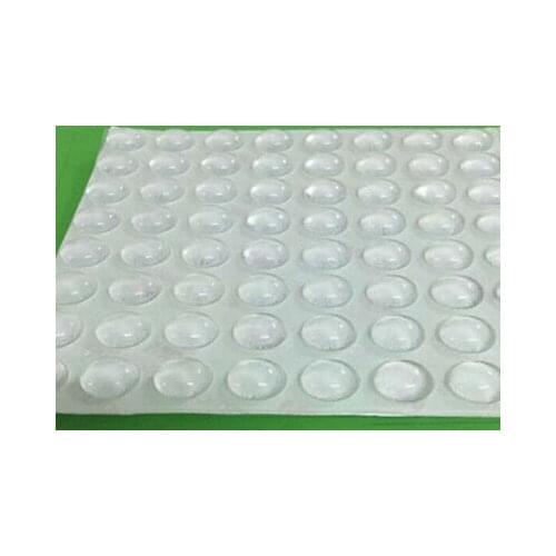100pcs Silicone RUBBER FEET Bumpons~CLEAR~Self Adhesive Circles~Anti-collision