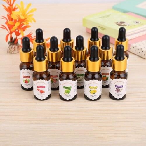 12 Types 10ML Delicate Natural Plant Formula Pure Essential Oils For Aromatherapy Diffusers Body Massage Relax Fragrance Oil