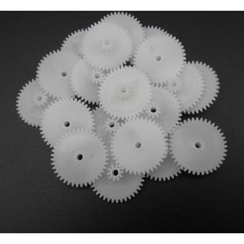 20PCS New 0.5 Modulus 0.5M Double Gear Reduction Bilayer Gears 36 Teeth + 10 Teeth Aperture 2.05mm 2B Loose 36T & 10T *FD954