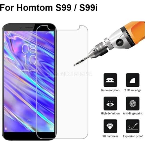 9H 2.5D Glass Screen Protector For HomTom S99 5.5" Tempered Glass SmartPhone Front Film For Homtom S99i Protective Glass Cover