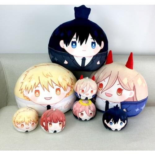 Anime Chainsaw Man Hayakawa Aki Pochita Makima Power Cute Plush Dango Dolls Toy Pillow Pendant Keychain Cosplay Stuffed Toy Gift