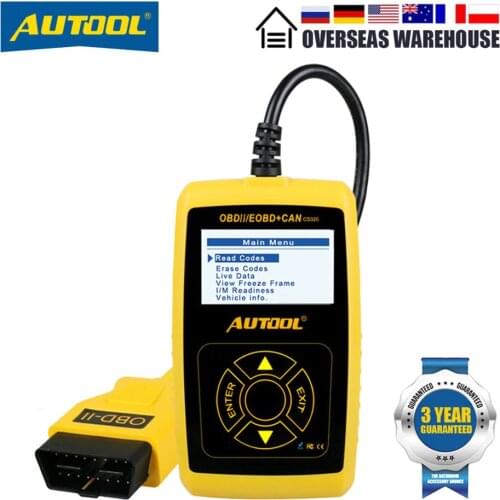 AUTOOL CS320 Car Scanner OBD2 Code Reader Auto Multifunction OBD Digital Diagnostic Tool Automotive Erase Code with LED Display