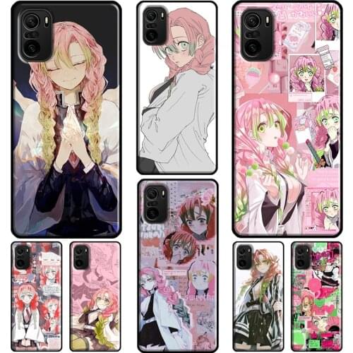 Mitsuri Kanroji Kimetsu no Yaiba For Xiaomi Redmi Note 9 7 8 Pro 8T 9S Note 10 Pro Case For Redmi 9C 9A 8A 7A 9 9T Coque
