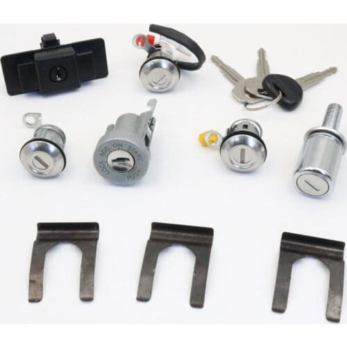Car Lock Cylinder & Key Set For Mitsubishi Pajero Montero Shogun MK2 2nd V32 4G54 4G64 4M40 6G72 OEM MR259766