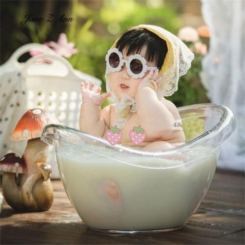 Baby Transparent acrylic milk bath bathtub studio shooting accessories 47x34x27cm
