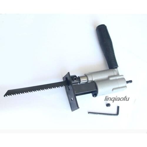 Electric drill changed to reciprocating saw portable reciprocating saw woodworking tool