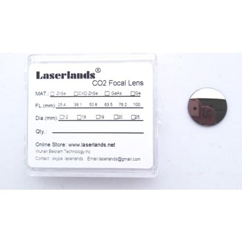 18mm 20mm 25mm GaAs Focal Lens f CO2 10600nm 1.06um Laser Engraving Cutting