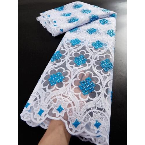 French Tulle Lace Fabric High Quality African Lace Fabric For Party Dress Milk Silk Embroidery Mesh Lace 2.5 Yards TY077