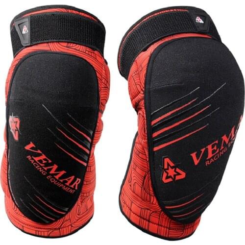 Red Motorcycle Knee Pads Four Seasons Moto Motorbike Riding Motocross Equipment Body Armor Guards Protective Gears Knee Pads