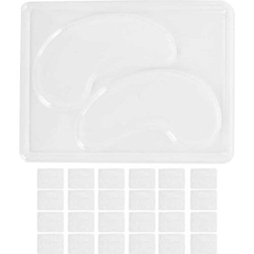 Blackhead Removal Face Care Transparent DIY Eye Mask Mold Portable Reusable Eye Mask Patch Tray Plate Set Tag Removal Roller