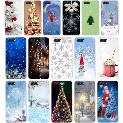 113AA Happy New Year and Christmas Soft TPU Case Cover For Huawei Honor 10 10 Lite 20 20 PRO Lite