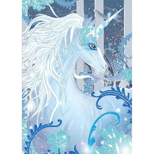 Diamond painting kit, 5D embroidery painting kit for gem cross stitch crafts, animal horse mosaic, 3D, gift with round diamond