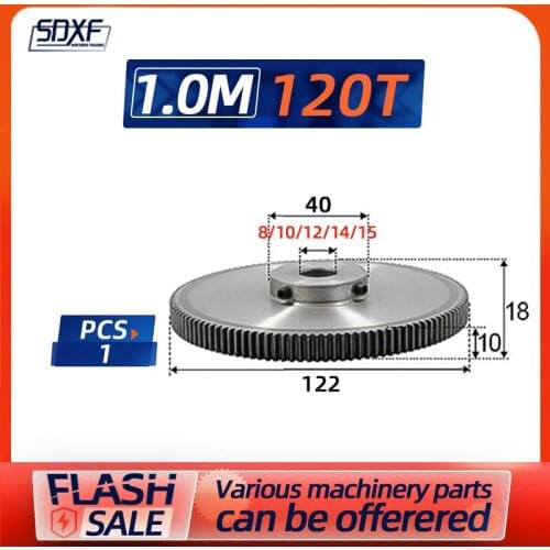 One piece of 1 mold with gear 120 teeth, standard inner hole, factory direct sale, 2M5 screw fixed