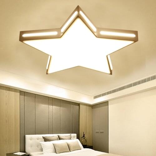 Children bedroom bedroom ceiling light hot creative modern simple led warm stars boys and girls childrens room lights LO7214