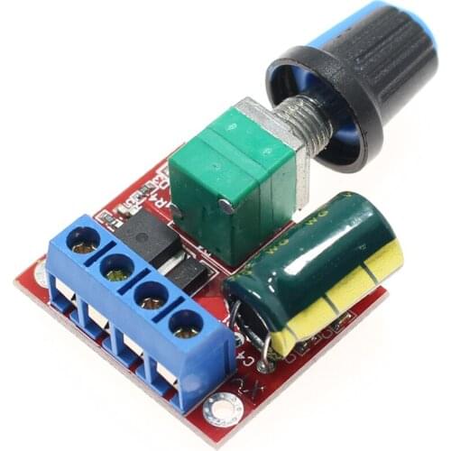 PWM DC Motor Governor 5A 5V-35V Adjustable Speed Regulator Switch LED Dimmer Speed Controller Module 90W 20khz DIY Supplies